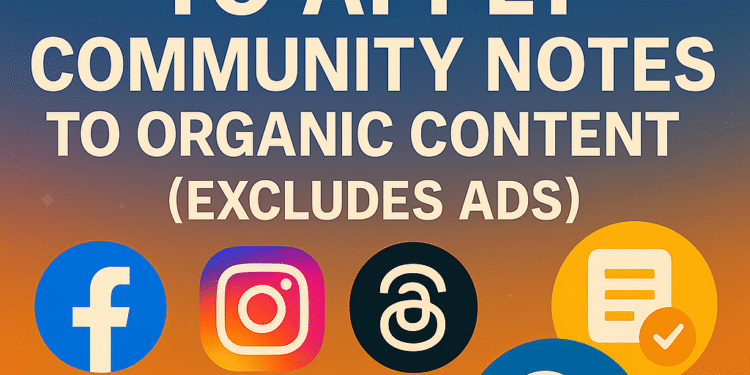 Organic content on Meta will be subject to community notes, but paid ads are excluded from this feature.